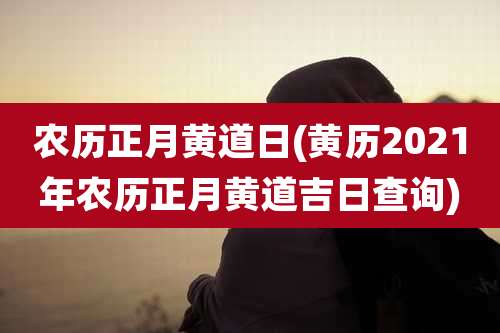 农历正月黄道日(黄历2021年农历正月黄道吉日查询)
