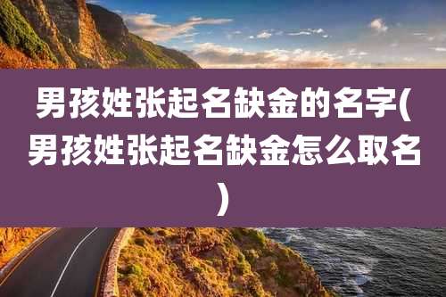 男孩姓张起名缺金的名字(男孩姓张起名缺金怎么取名)