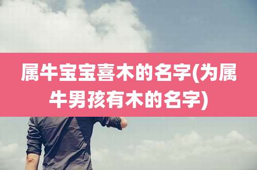 属牛宝宝喜木的名字(为属牛男孩有木的名字)