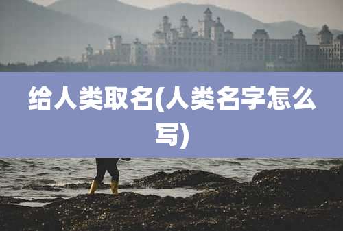 给人类取名(人类名字怎么写)