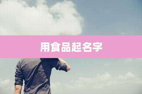 用食品起名字