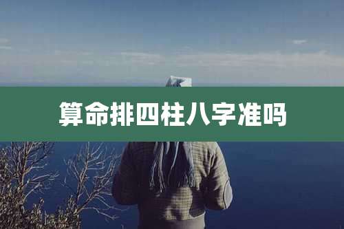 算命排四柱八字准吗