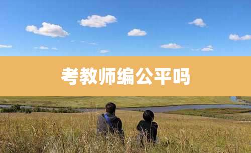 考教师编公平吗