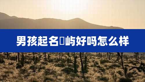 男孩起名璟屿好吗怎么样