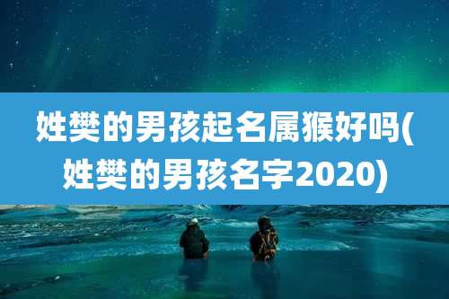 姓樊的男孩起名属猴好吗(姓樊的男孩名字2020)