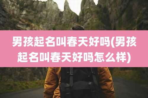 男孩起名叫春天好吗(男孩起名叫春天好吗怎么样)