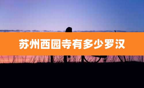 苏州西园寺有多少罗汉