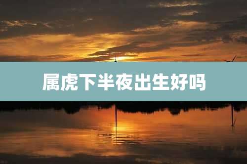 属虎下半夜出生好吗