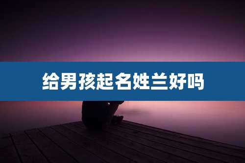 给男孩起名姓兰好吗