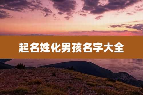 起名姓化男孩名字大全