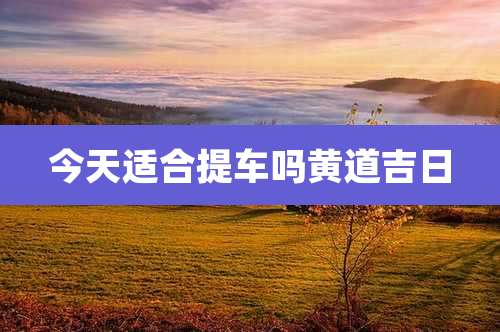 今天适合提车吗黄道吉日