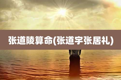 张道陵算命(张道宇张居礼)