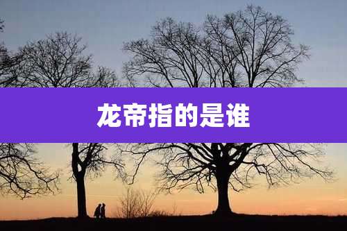 龙帝指的是谁