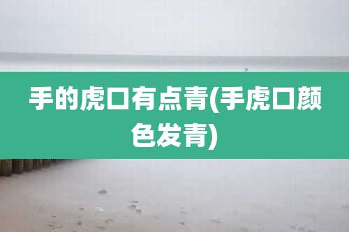 手的虎口有点青(手虎口颜色发青)