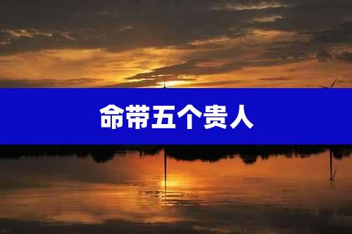 命带五个贵人