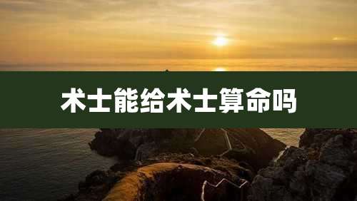 术士能给术士算命吗