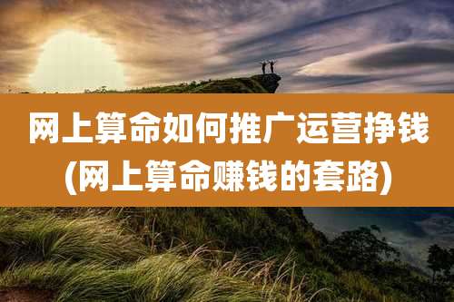 网上算命如何推广运营挣钱(网上算命赚钱的套路)