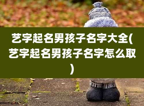 艺字起名男孩子名字大全(艺字起名男孩子名字怎么取)