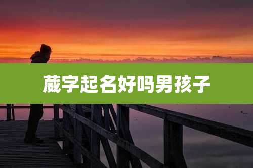 葳字起名好吗男孩子