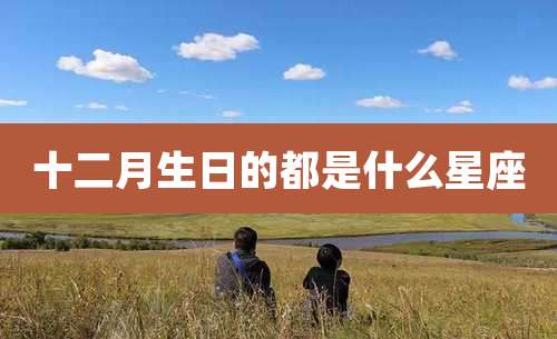 十二月生日的都是什么星座