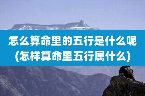 怎么算命里的五行是什么呢(怎样算命里五行属什么)