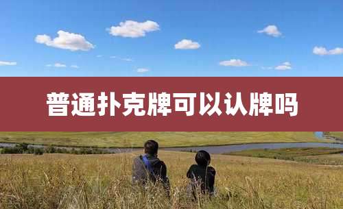 普通扑克牌可以认牌吗