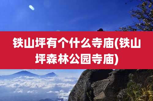 铁山坪有个什么寺庙(铁山坪森林公园寺庙)