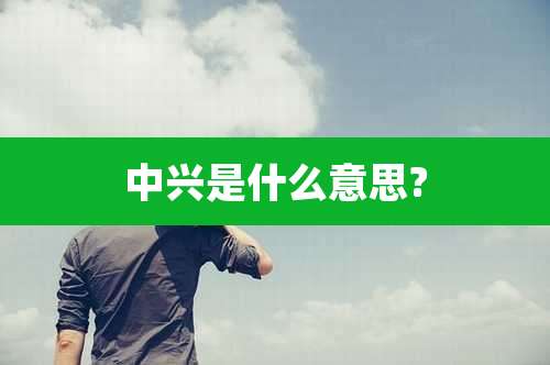 中兴是什么意思?
