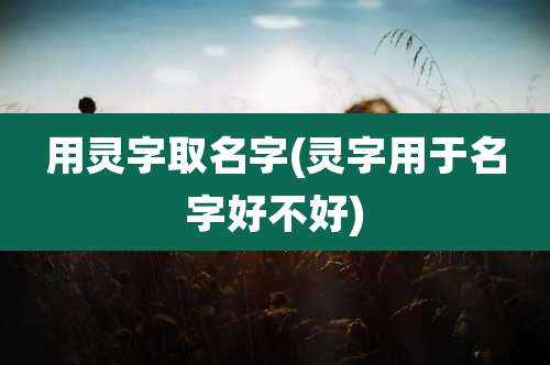 用灵字取名字(灵字用于名字好不好)