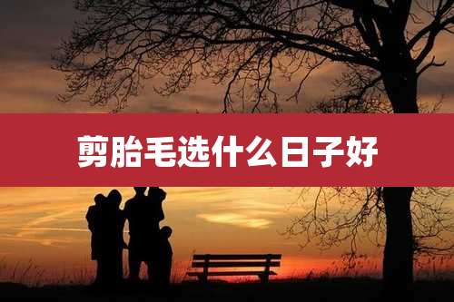 剪胎毛选什么日子好