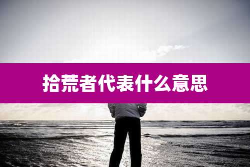 拾荒者代表什么意思