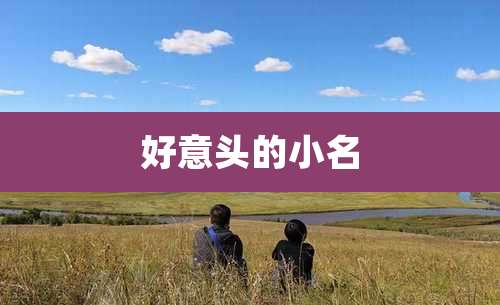 好意头的小名