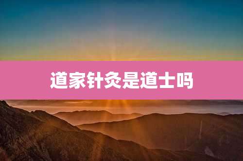 道家针灸是道士吗