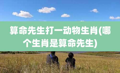 算命先生打一动物生肖(哪个生肖是算命先生)