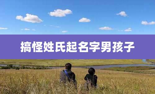 搞怪姓氏起名字男孩子