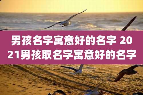 男孩名字寓意好的名字 2021男孩取名字寓意好的名字