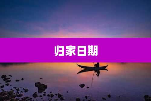 归家日期