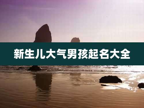 新生儿大气男孩起名大全