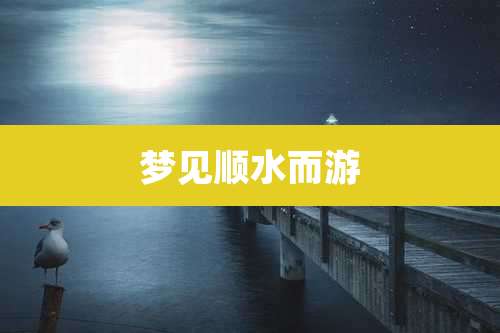 梦见顺水而游