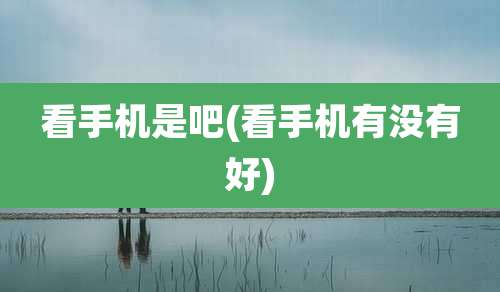 看手机是吧(看手机有没有好)