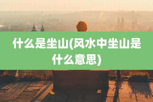 什么是坐山(风水中坐山是什么意思)