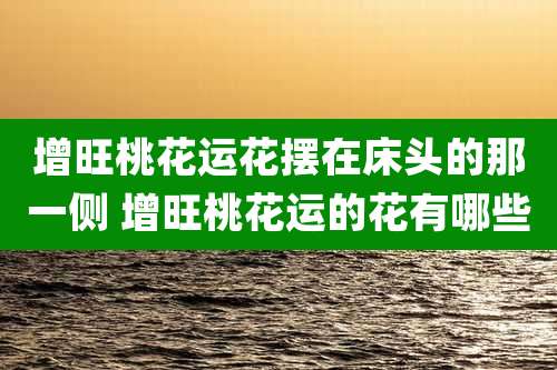 增旺桃花运花摆在床头的那一侧 增旺桃花运的花有哪些