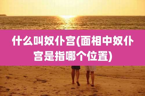 什么叫奴仆宫(面相中奴仆宫是指哪个位置)