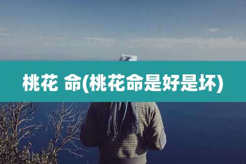 桃花 命(桃花命是好是坏)