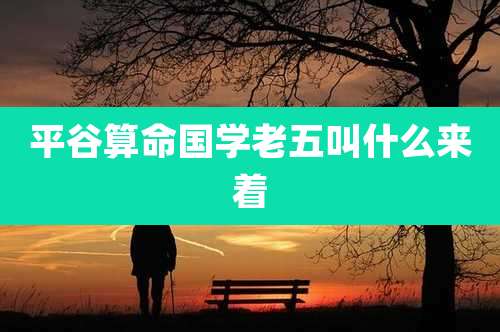 平谷算命国学老五叫什么来着