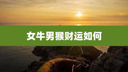 女牛男猴财运如何
