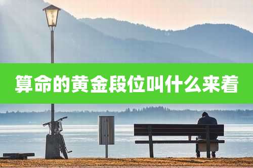 算命的黄金段位叫什么来着