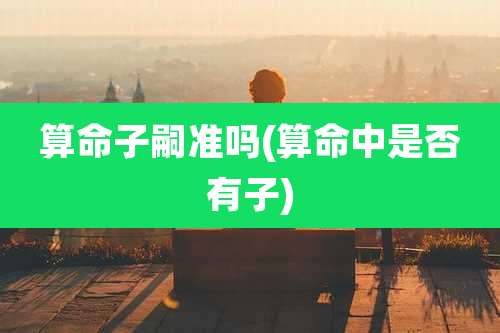 算命子嗣准吗(算命中是否有子)