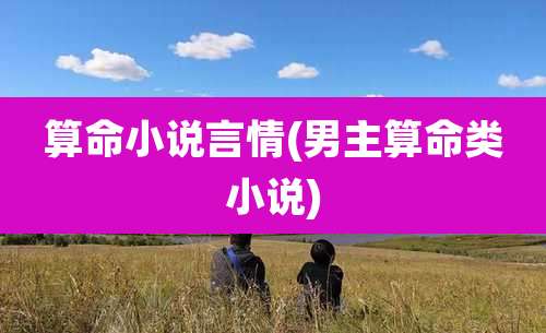 算命小说言情(男主算命类小说)