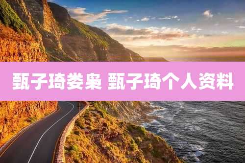 甄子琦娄枭 甄子琦个人资料